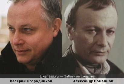Александр Романцов похож на Валерия Огородникова