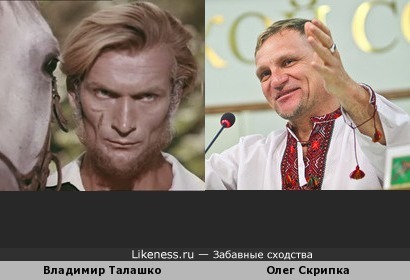 Владимир Талашко похож на Олега Скрипку