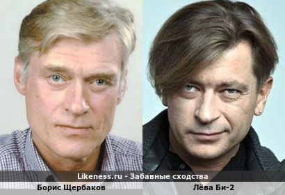 Борис Щербаков похож на Лёву Би-2