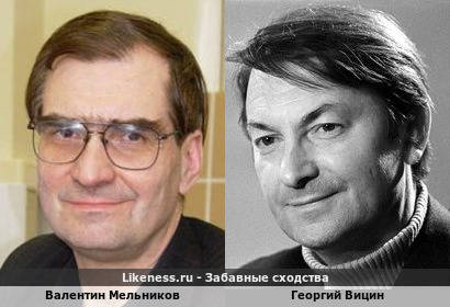 Валентин Мельников похож на Георгия Вицина