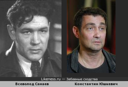 Константин Юшкевич похож на Всеволода Санаева