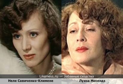 Неле Савиченко-Климене и Луиза Мосендз
