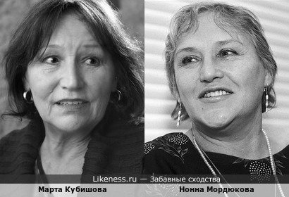 Марта Кубишова и Нонна Мордюкова