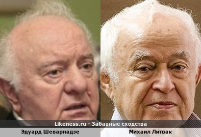 Эдуард Шеварнадзе похож на Михаила Литвака