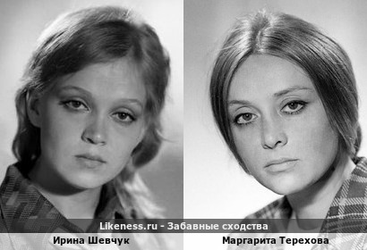 Ирина Шевчук похожа на Маргариту Терехову