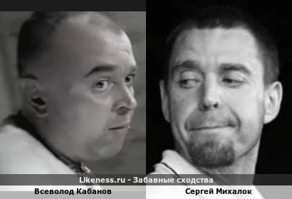 Всеволод Кабанов похож на Сергея Михалка
