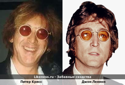 Питер Крисс похож на Джона Леннона