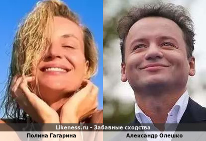 Полина Гагарина похожа на Александра Олешко