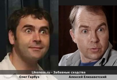 Олег Гарбуз похож на Алексея Елизаветского
