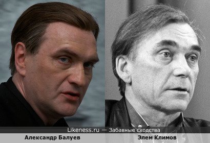 Александр Балуев похож на Элема Климова