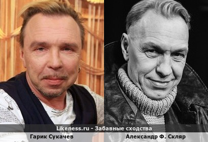 Гарик Сукачев похож на Александра Ф. Скляра