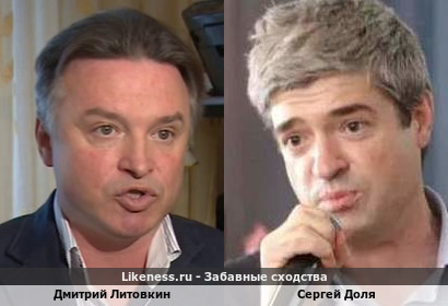 Дмитрий Литовкин похож на Сергея Долю