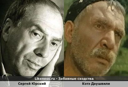 Сергей Юрский похож на Котэ Даушвили