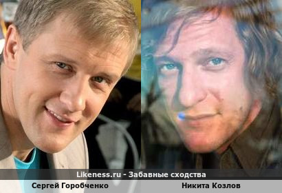 Сергей Горобченко похож на Никиту Козлова
