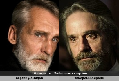 Сергей Демидов похож на Джереми Айронса