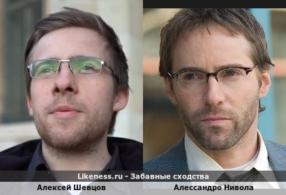 Алексей Шевцов похож на Алессандро Ниволу