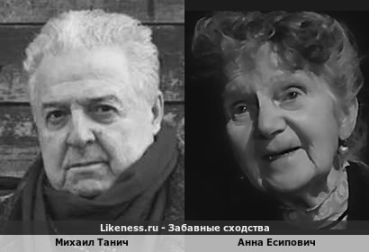 Михаил Танич похож на Анну Есипович