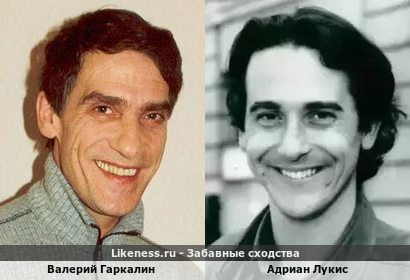 Валерий Гаркалин похож на Адриана Лукиса