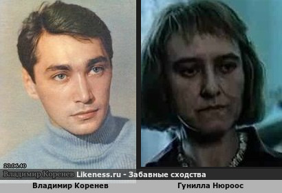 Владимир Коренев похож на Гуниллу Нюроос