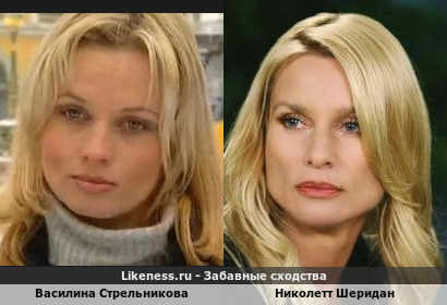 Василина Стрельникова похожа на Николетт Шеридан