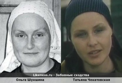 Ольга Шукшина похожа на Татьяну Чекатовскую