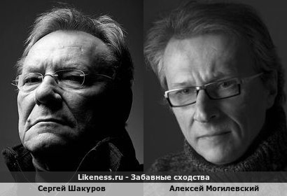 Сергей Шакуров похож на Алексея Могилевского