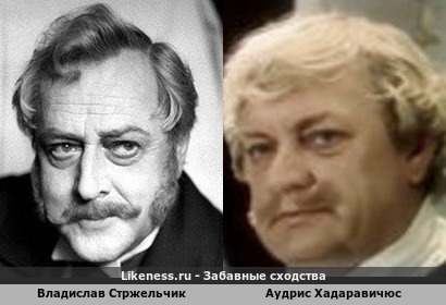 Владислав Стржельчик похож на Аудриса Хадаравичюса