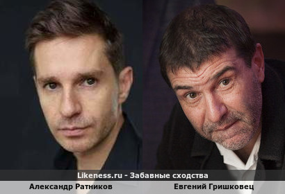 Александр Ратников похож на Евгения Гришковца