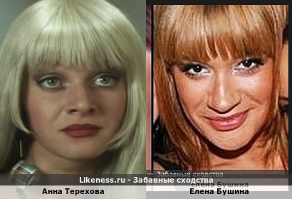 Анна Терехова похожа на Елену Бушину