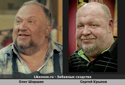 Олег Ширшин похож на Сергея Крылова