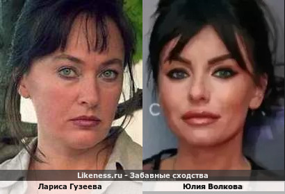 Лариса Гузеева похожа на Юлию Волкову