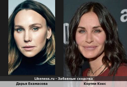Дарья Екамасова похожа на Кортни Кокс