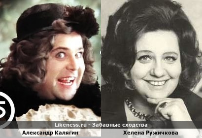 Александр Калягин похож на Хелену Ружичкову