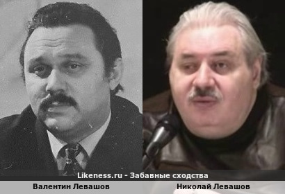 Валентин Левашов похож на Николая Левашова