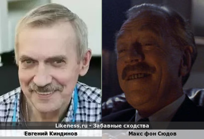 Евгений Киндинов похож на Макса фон Сюдова
