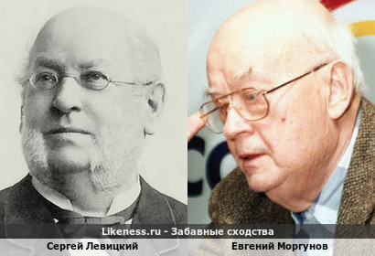 Сергей Левицкий похож на Евгения Моргунова
