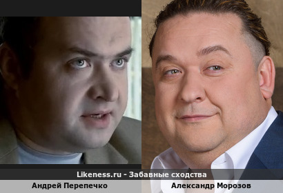 Андрей Перепечко похож на Александра Морозова