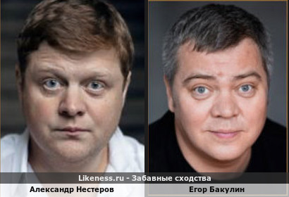 Александр Нестеров похож на Егора Бакулина