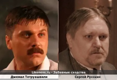Джемал Тетруашвили похож на Сергея Русскина
