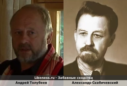 Андрей Толубеев похож на Александра Скабичевского