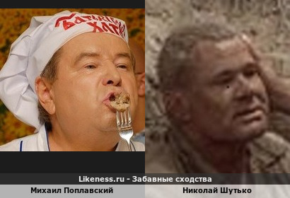 Михаил Поплавский похож на Николая Шутько