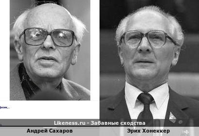 Андрей Сахаров похож на Эриха Хонеккера