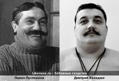 Павел Луспекаев похож на Дмитрия Халаджи