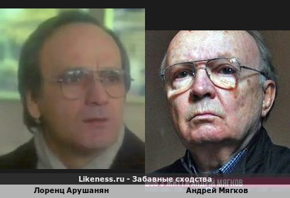 Лоренц Арушанян похож на Андрея Мягкова