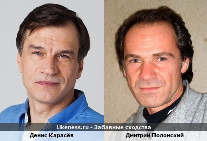 Денис Карасёв похож на Дмитрия Полонского