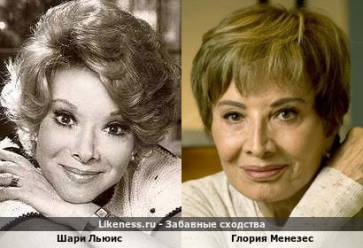 Шари Льюис похожа на Глорию Менезес