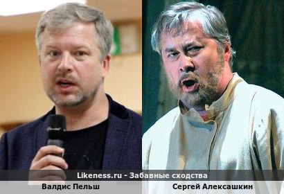 Валдис Пельш похож на Сергея Алексашкина