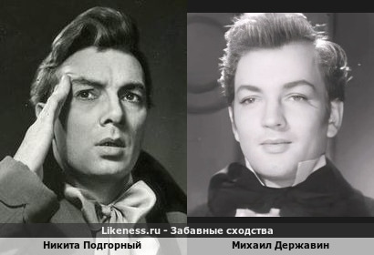 Никита Подгорный похож на Михаила Державина