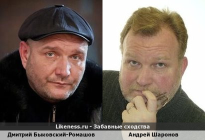 Дмитрий Быковский-Ромашов похож на Андрея Шаронова