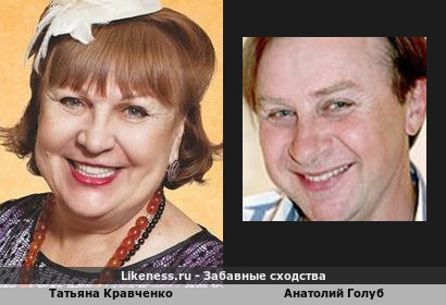 Татьяна Кравченко похожа на Анатолия Голуба